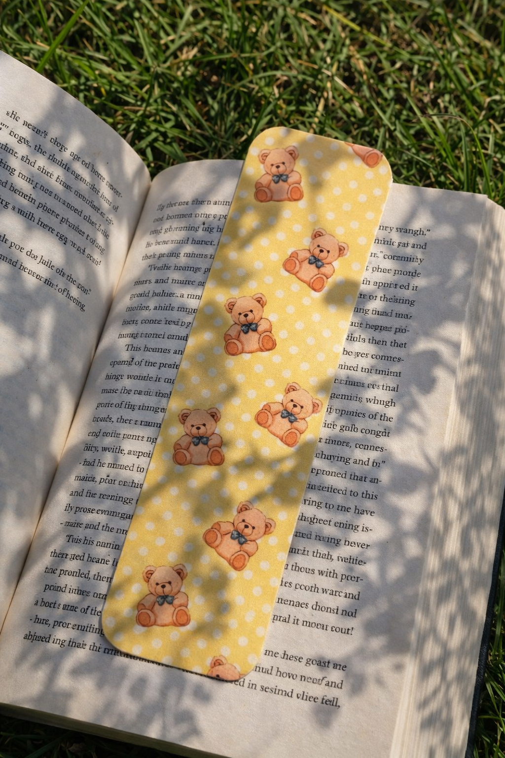 Teddy Bear -Bookmark Yellow
