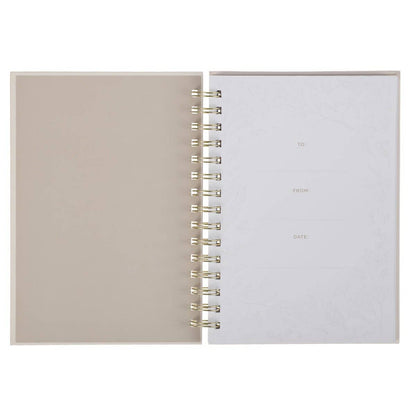 Journal Wirebound Ivory Floral Everything Beautiful Ecc 3:11