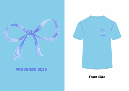 Strength and Dignity-Summer Blue Coastal T-Shirt