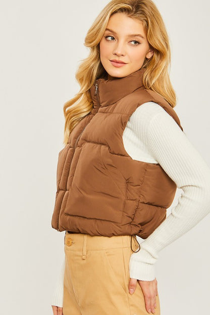 Puffer Vest - Chocolate